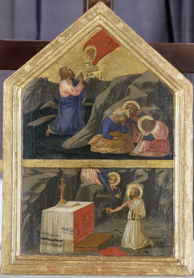 Christ in the Garden of Gethsemane and St. Jerome by Tommaso Masaccio
